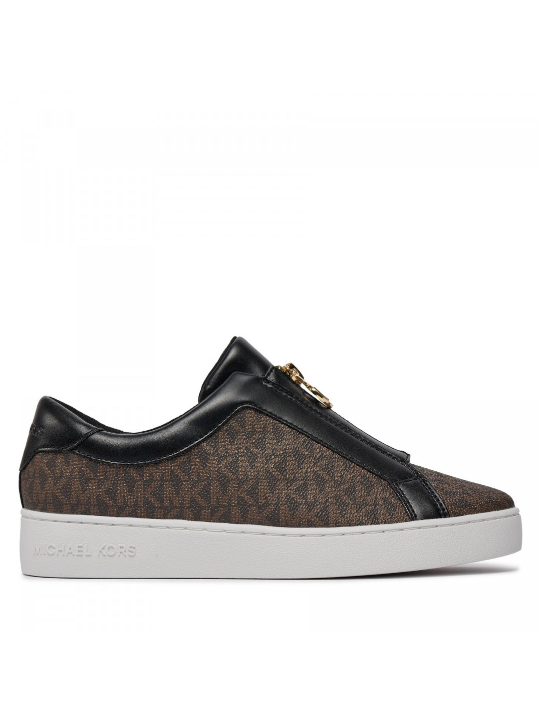 Sneakersy MICHAEL Michael Kors Keaton Zip Slip On 43R4KTFP2B Hnědá